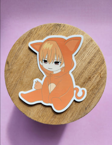 Cat Guy Kawaii Sticker