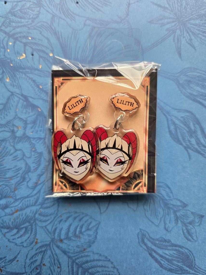 Hazbin Hotel Lilith Earrings