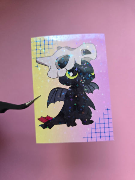 Toothless / HTTYD /  Laptop Sticker/ WATER RESISTANT/Holographic Finish