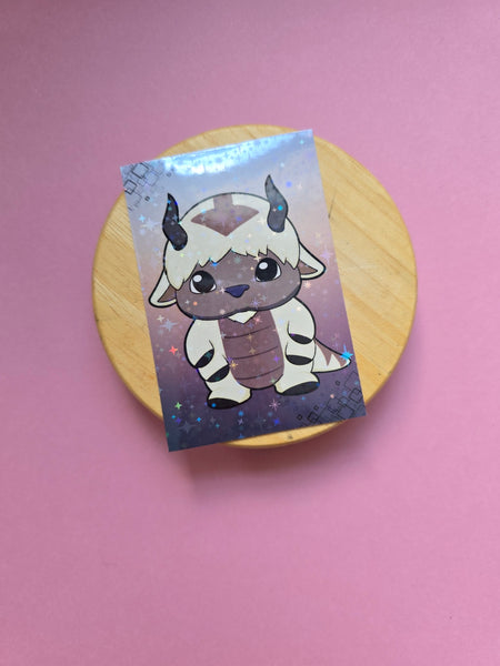 Appa / Avatar/  Laptop Sticker/ WATER RESISTANT/Holographic Finish