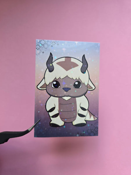 Appa / Avatar/  Laptop Sticker/ WATER RESISTANT/Holographic Finish