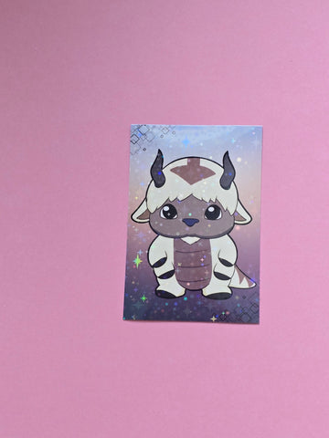 Appa / Avatar/  Laptop Sticker/ WATER RESISTANT/Holographic Finish