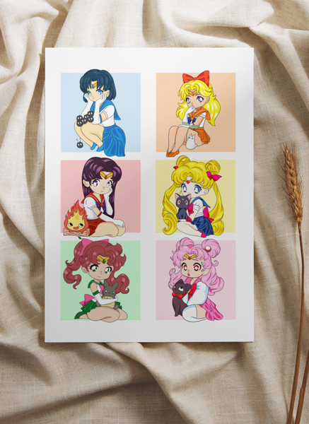 SM Fantasy Anime Art Print