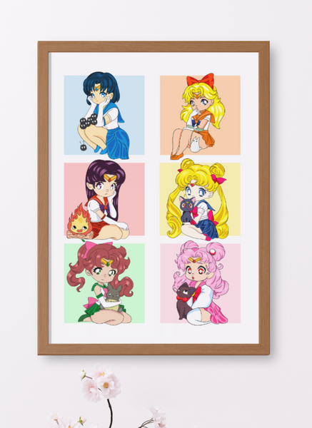 SM Fantasy Anime Art Print