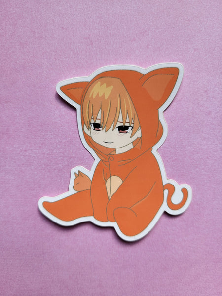 Cat Guy Kawaii Sticker