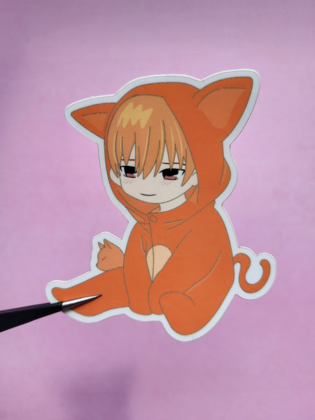 Cat Guy Kawaii Sticker